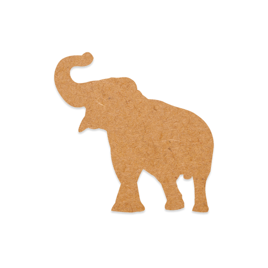 Our Trumpeting Elephant is intricately cut from 3mm MDF wood.