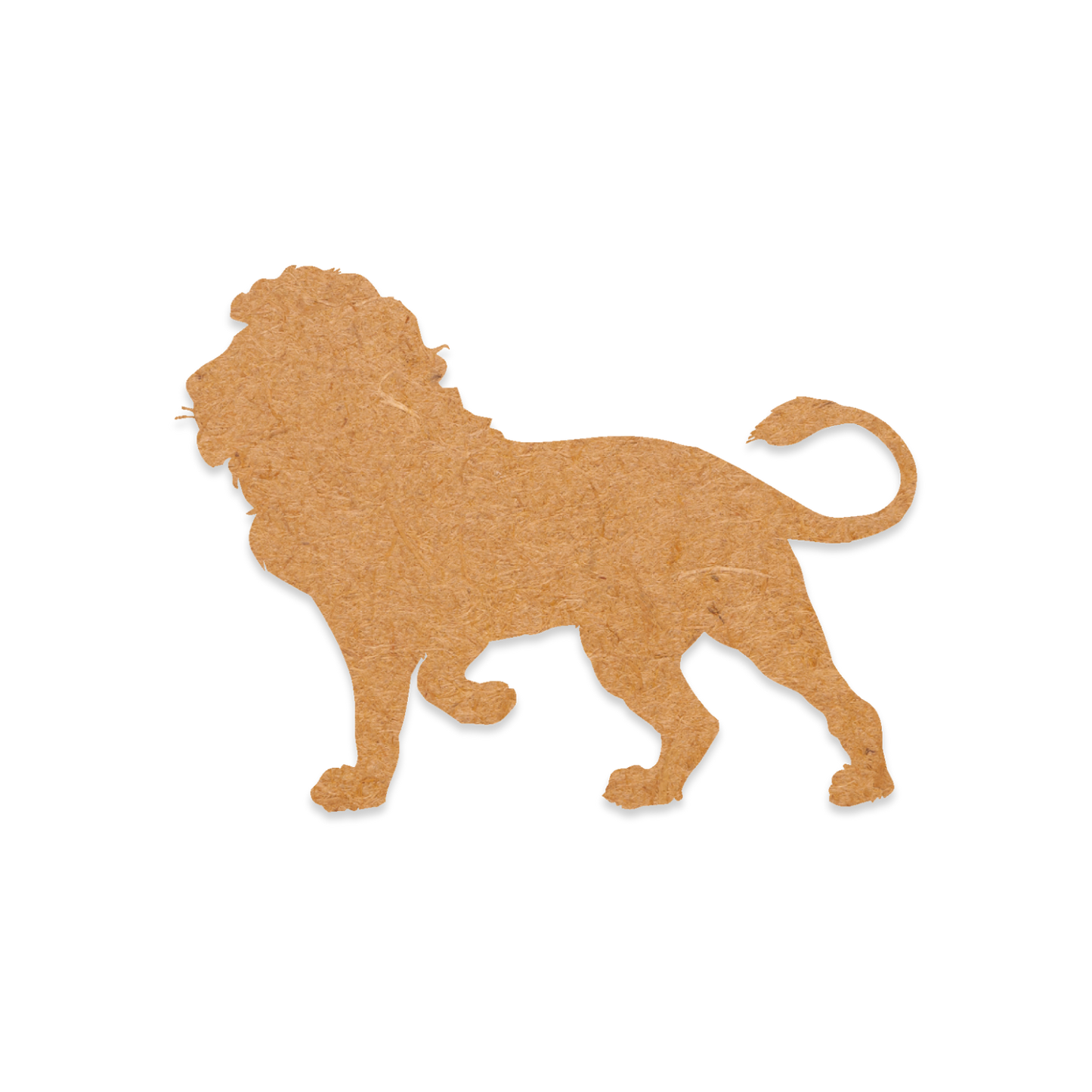 Our Walking Lion is intricately cut from 3mm MDF wood.