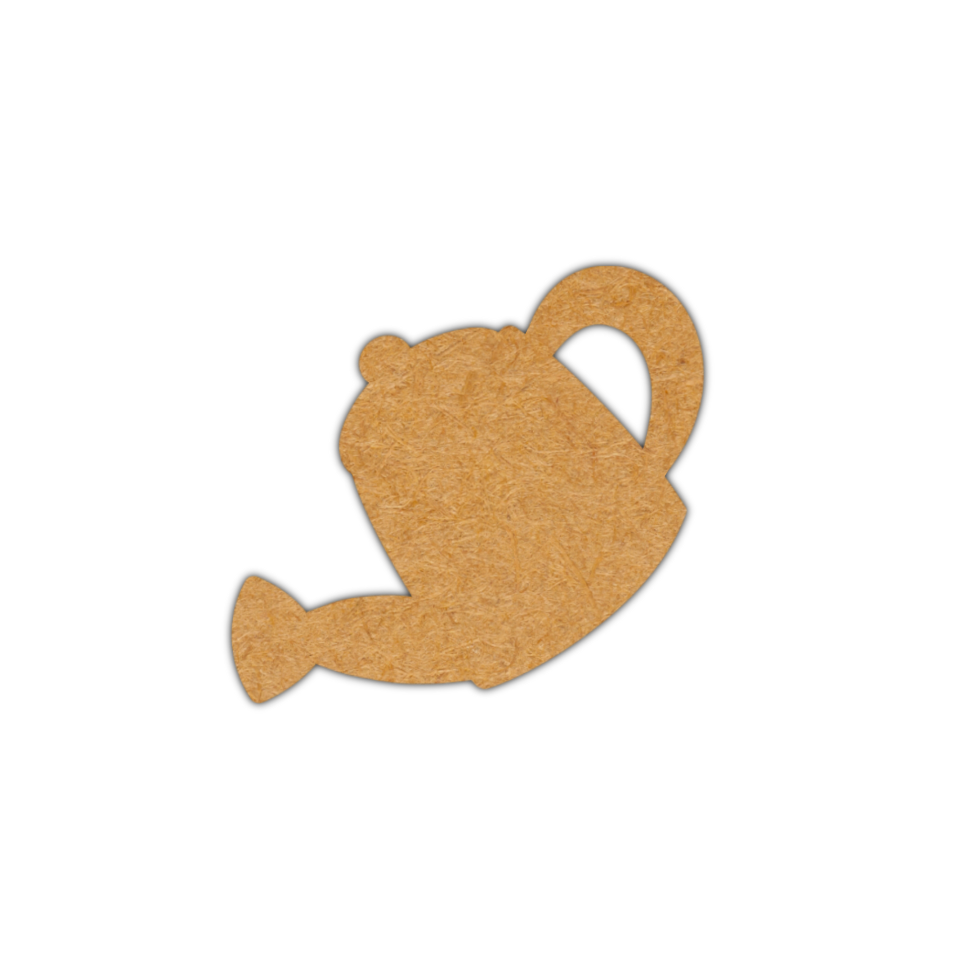 Laser cut watering can blank cut from MDF