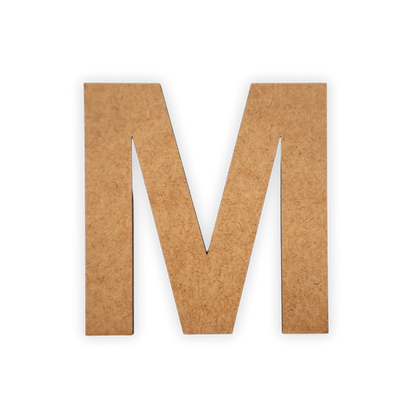 Wooden Alphabet Blank Letter Text Cutout 