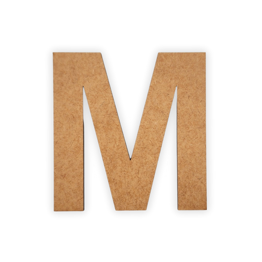 Wooden Alphabet Blank Letter Text Cutout 