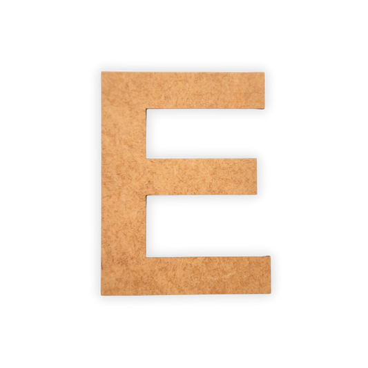 Wooden Alphabet Blank Letter Text Cutout 