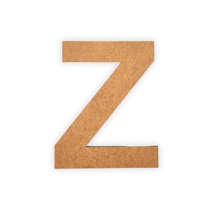 Wooden Alphabet Blank Letter Text Cutout 