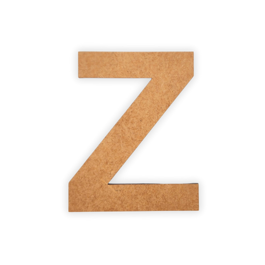 Wooden Alphabet Blank Letter Text Cutout 