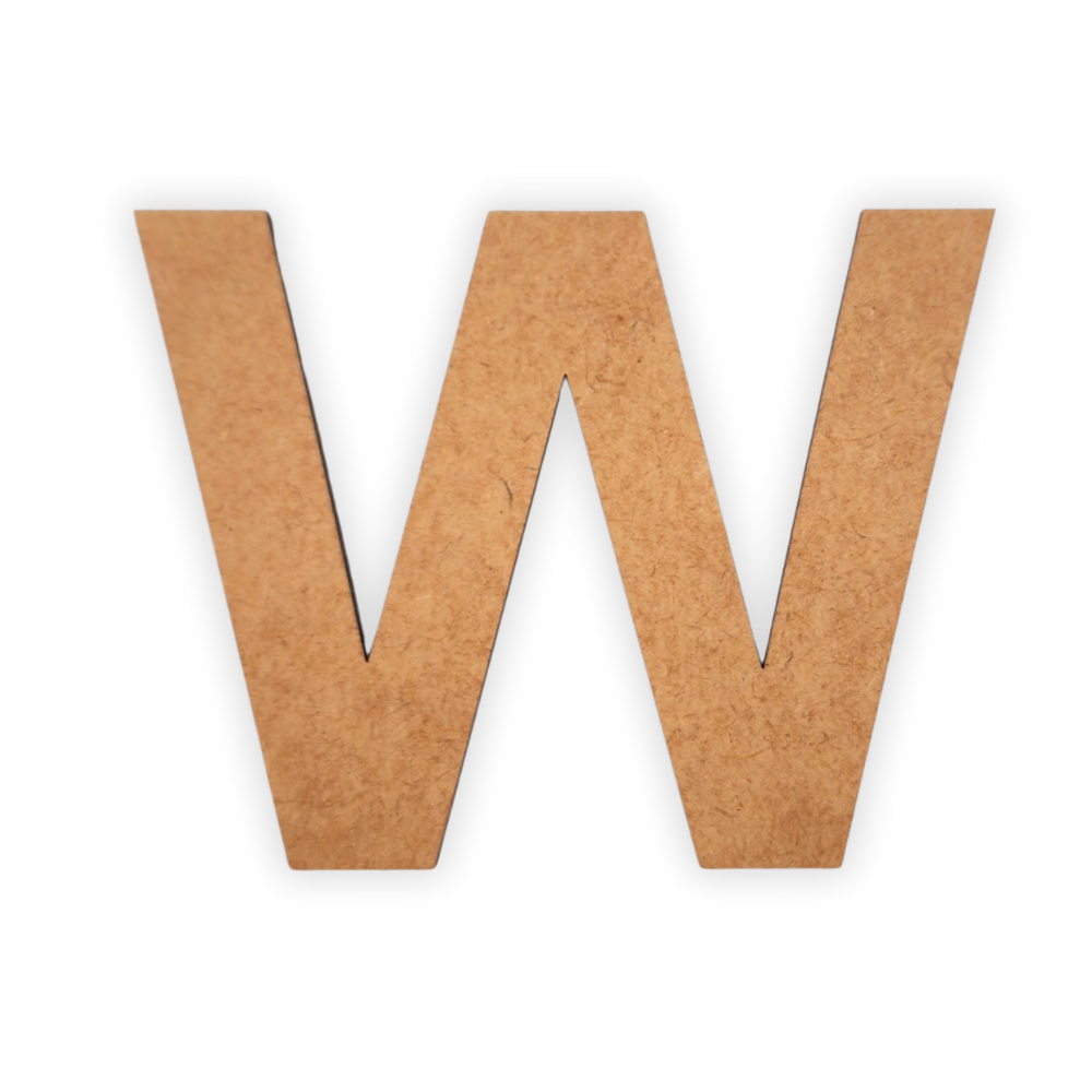 Wooden Alphabet Blank Letter Text Cutout 