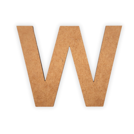 Wooden Alphabet Blank Letter Text Cutout 