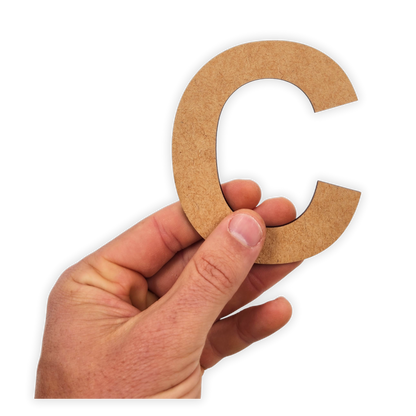 Alphabet letter wooden blank cutout