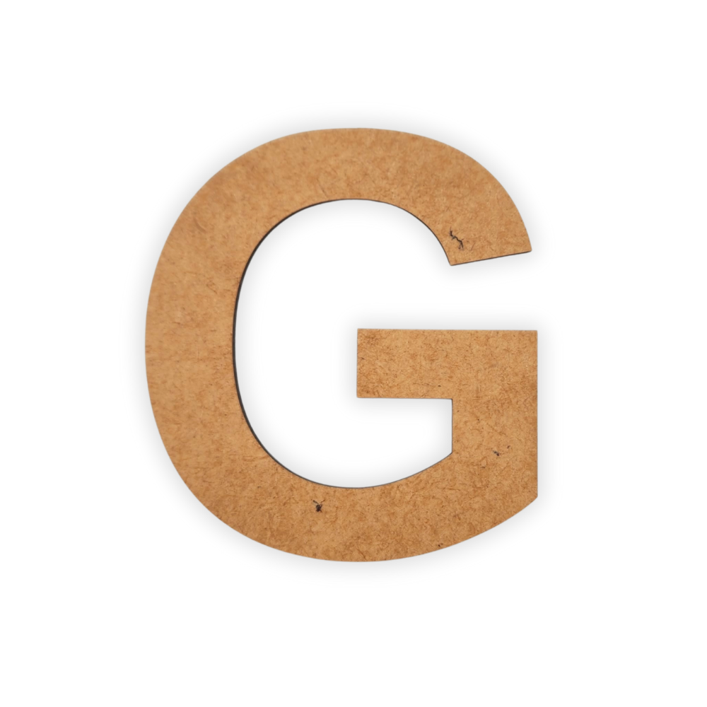 Wooden Alphabet Blank Letter Text Cutout 