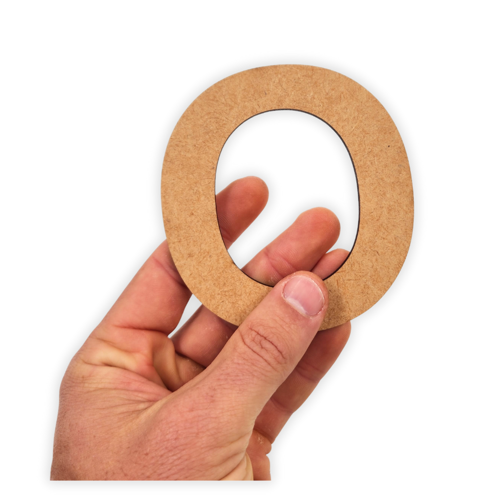 Wooden blank alphabet letter cutout