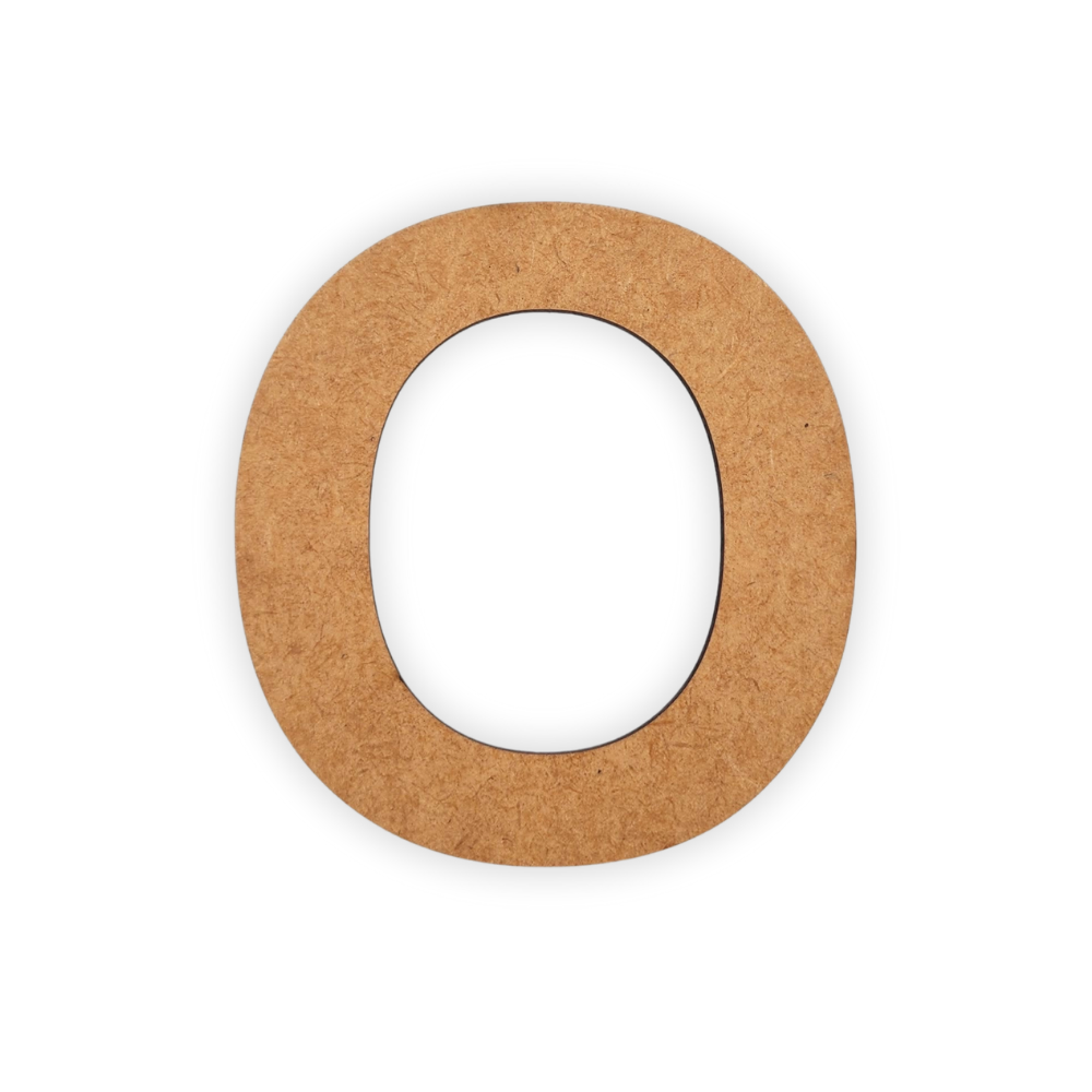 Wooden blank alphabet letter cutout