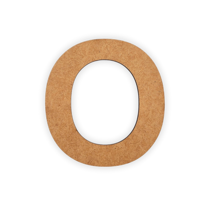 Wooden blank alphabet letter cutout