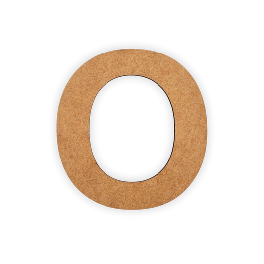 Wooden blank alphabet letter cutout