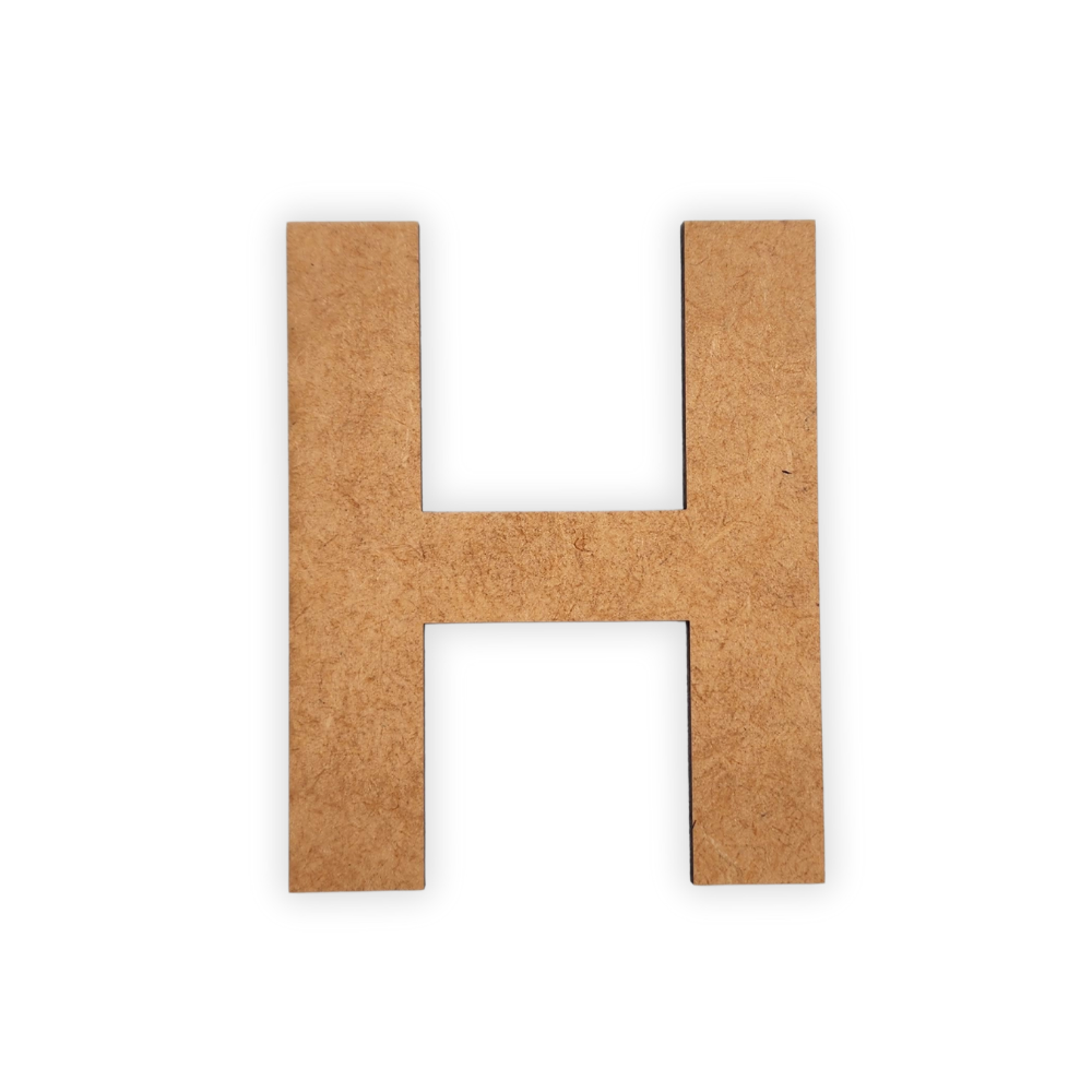 Wooden blank alphabet letter cutout