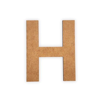 Wooden blank alphabet letter cutout