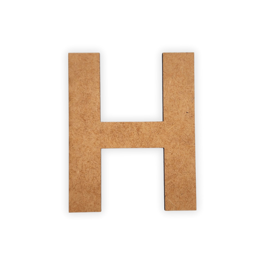Wooden blank alphabet letter cutout