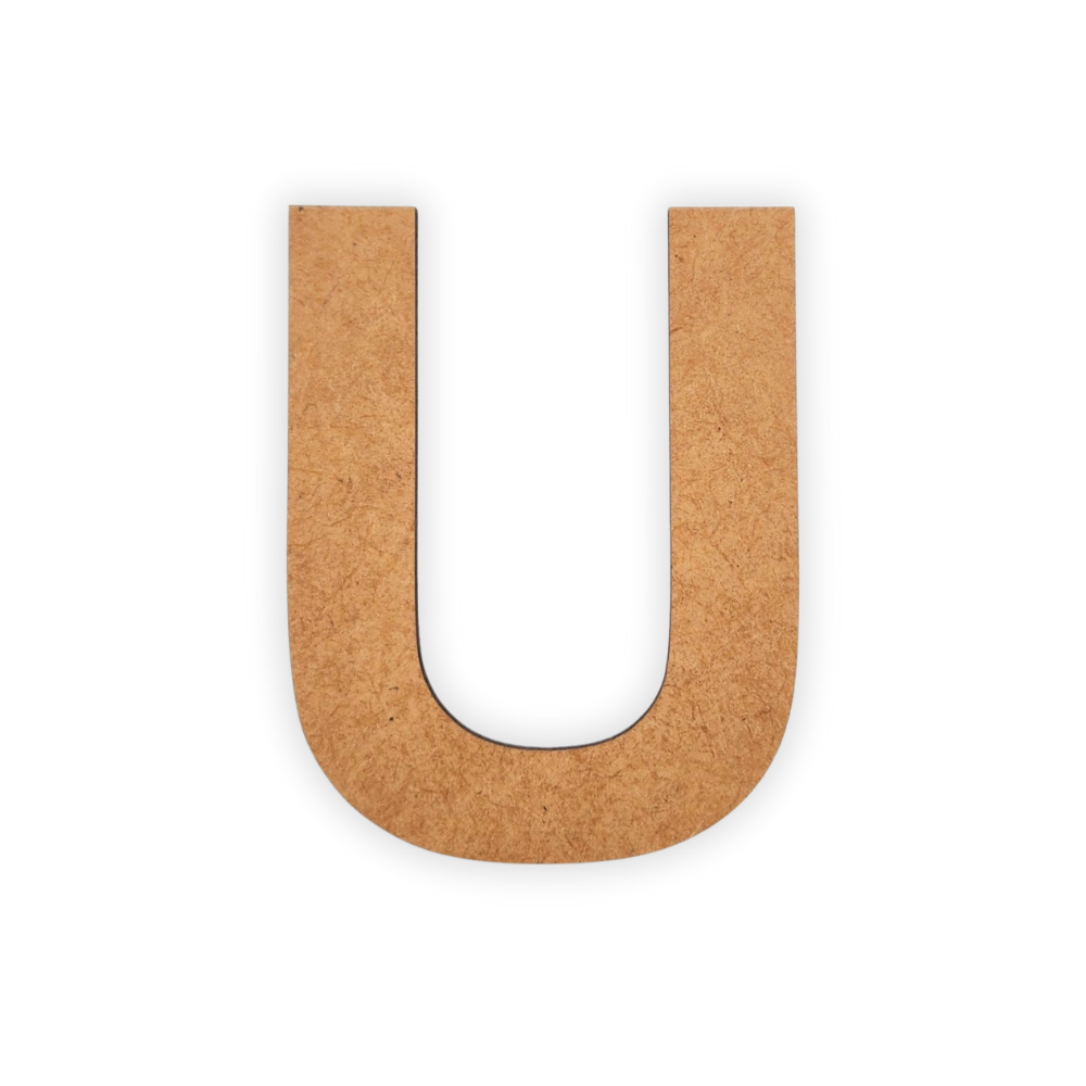 Wooden blank alphabet letter cutout