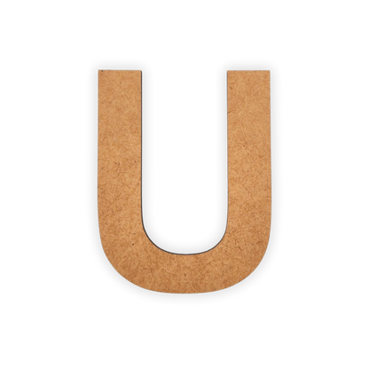 Wooden blank alphabet letter cutout