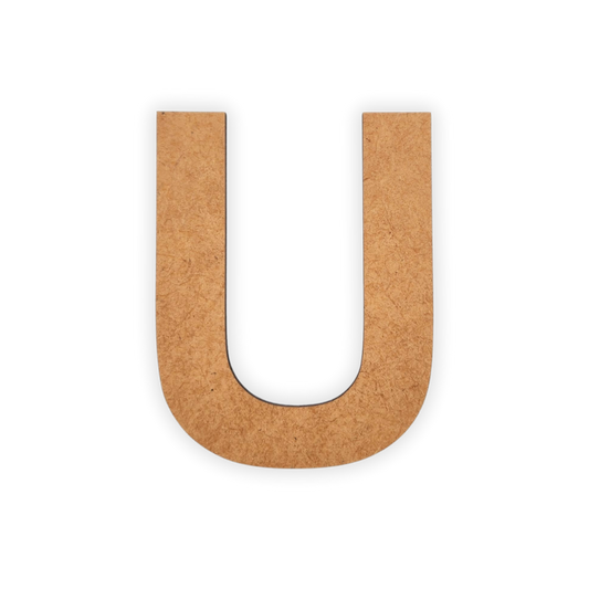 Wooden blank alphabet letter cutout