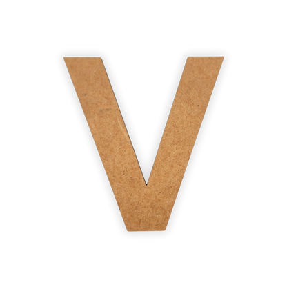 Wooden blank alphabet letter cutout