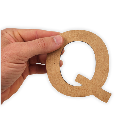 Wooden blank alphabet letter cutout