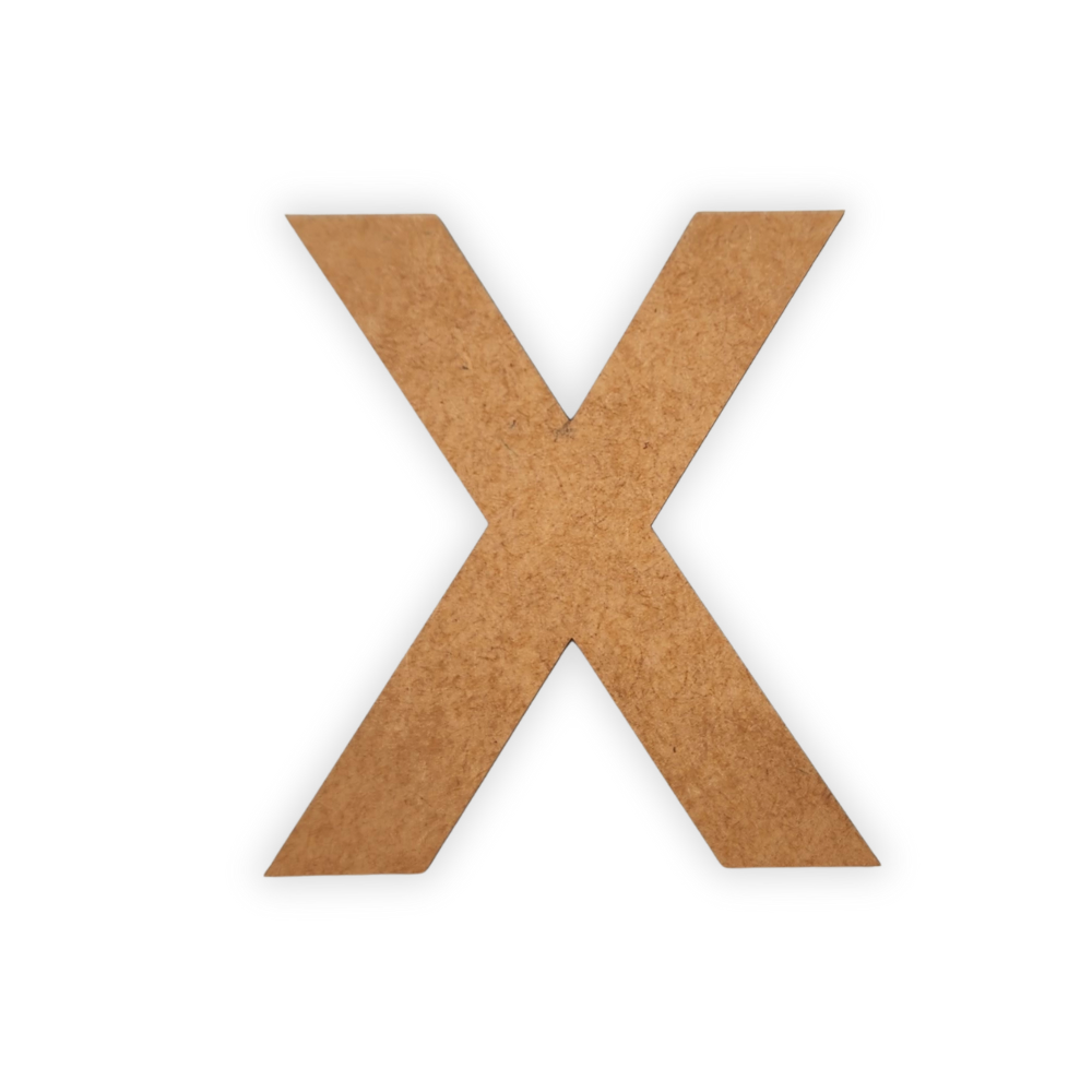 Wooden Alphabet Blank Letter Text Cutout 