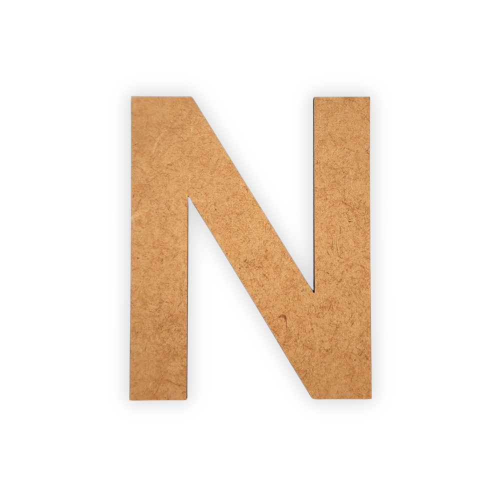 Wooden blank alphabet letter cutout