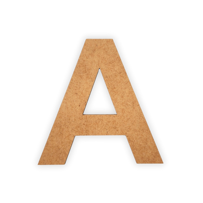 Wooden blank alphabet letter cutout