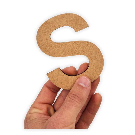 Wooden Alphabet Blank Letter Text Cutout 