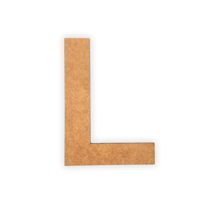 Wooden blank alphabet letter cutout