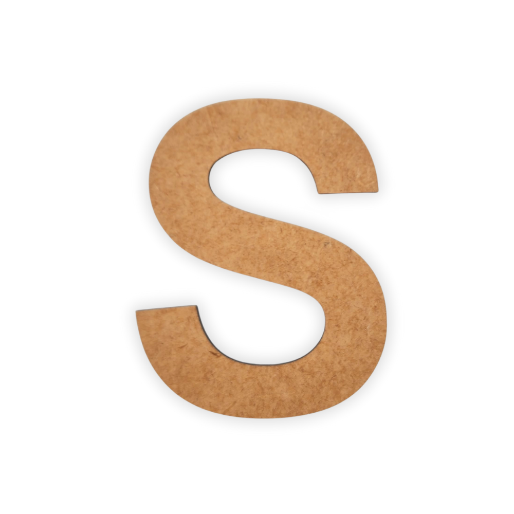 Wooden Alphabet Blank Letter Text Cutout 