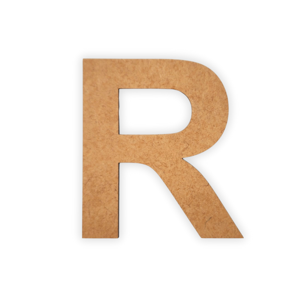 Wooden Alphabet Blank Letter Text Cutout 