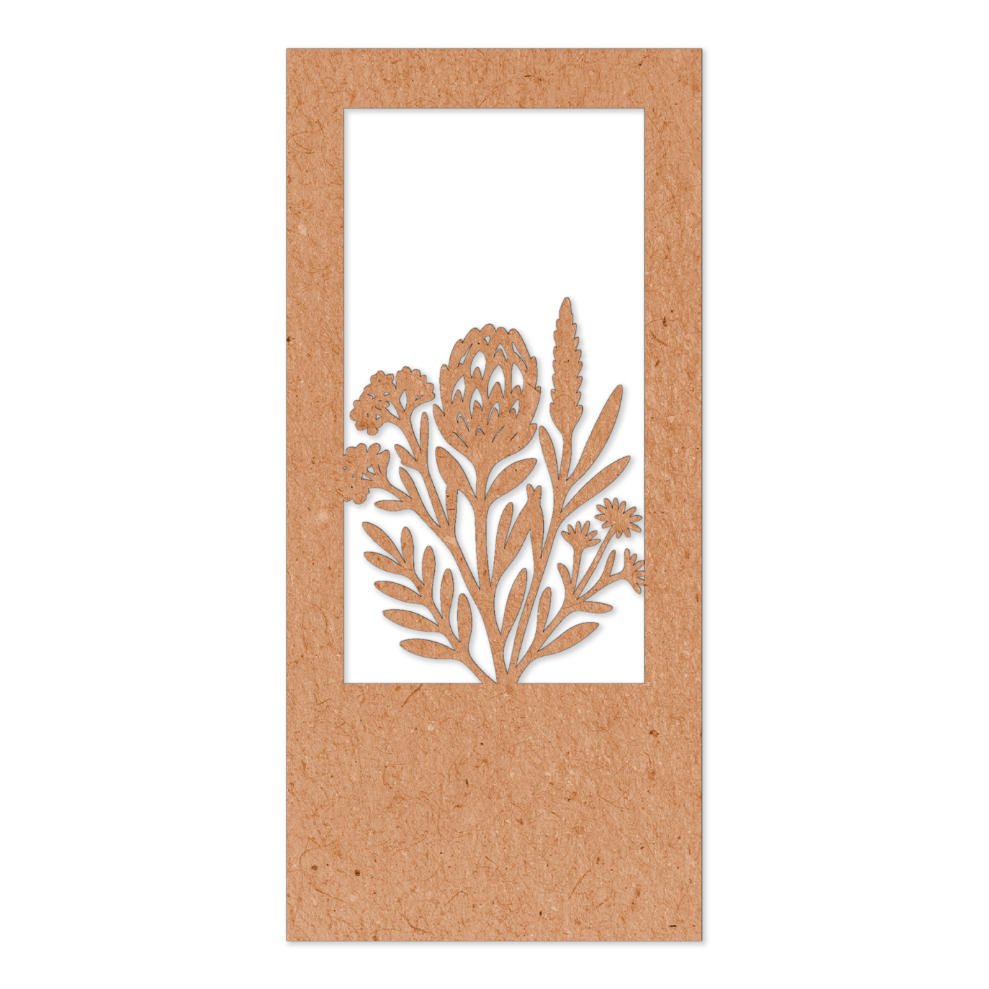 Fynbos botanical wooden bookmark