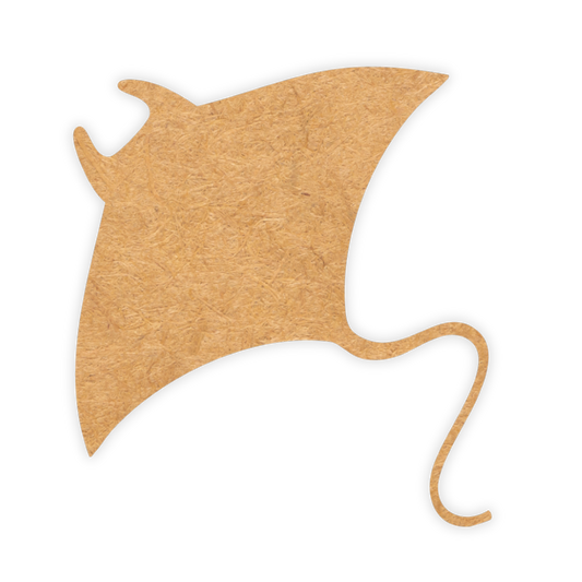 Sting ray wooden laser cutout