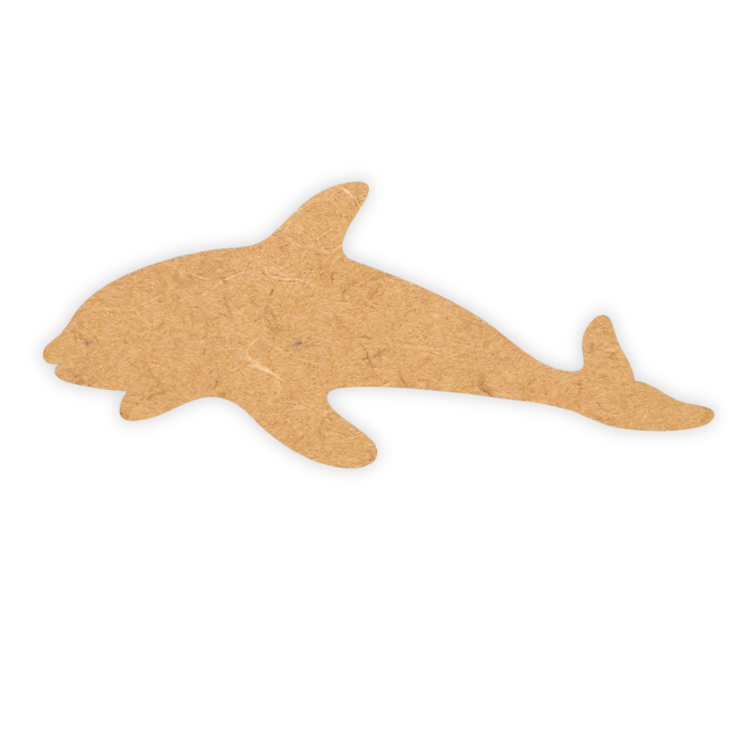 MDF laser cutout of a swimming