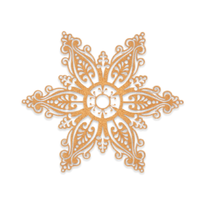 Decorative Star shaped mandala wooden blank cut out of 3mm MDF