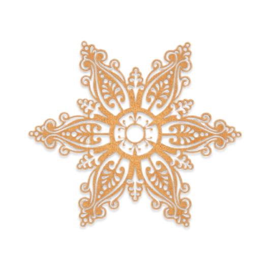 Decorative Star shaped mandala wooden blank cut out of 3mm MDF