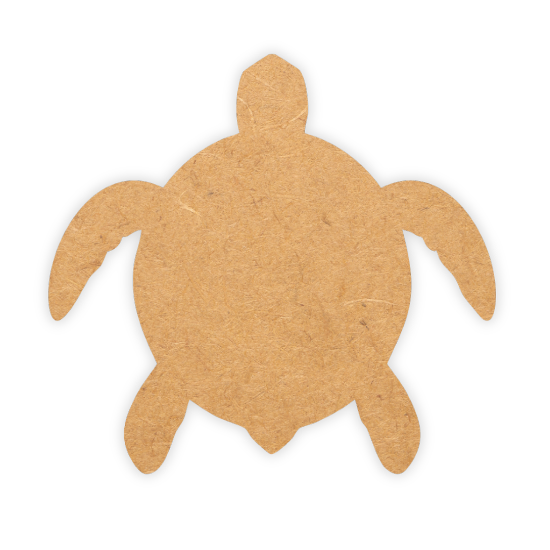 Laser MDF cutout of a turtle for arts and crafts