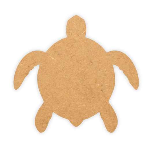 Laser MDF cutout of a turtle for arts and crafts
