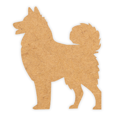 Laser cut wooden dog