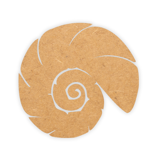 Wooden fossil laser cut out 